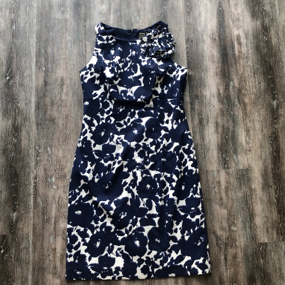 Dresses By Taylor Navy Floral Print